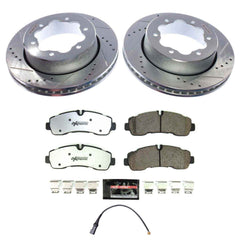 Power Stop K8981-36 Rear Z36 Truck And Tow Pad And Rotor Kit for 2020-2024 Ford TRANSIT-350 HD product image