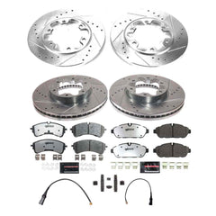Power Stop K8998-36 Front And Rear Z36 Truck And Tow Pad And Rotor Kit for 2021-2024 Ford TRANSIT-150 product image