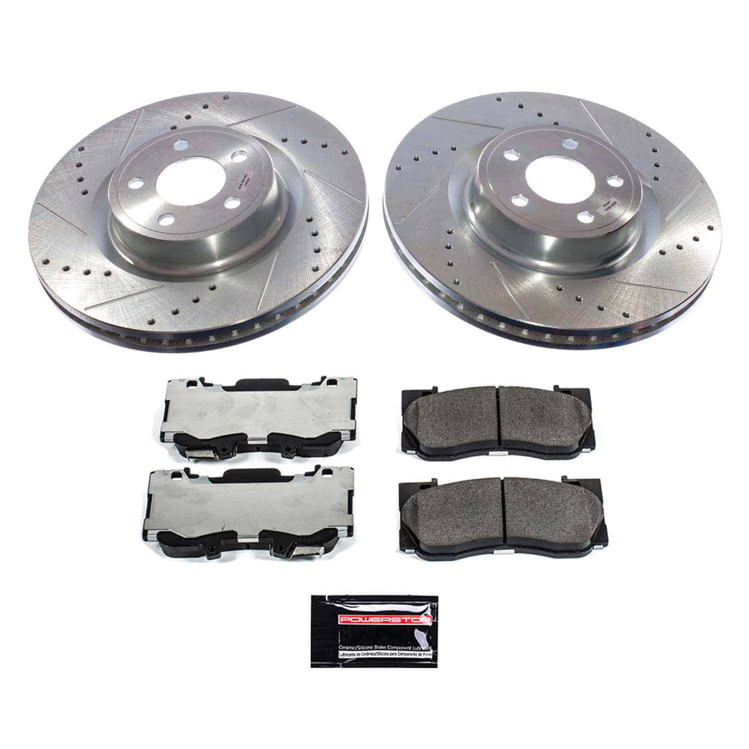 Power Stop K9029-26 Front Z26 Extreme Street Warrior 1-Click Pad And Rotor Kit for 2021-2023 Ford Mustang Ecoboost, Ecoboost Premium, GT, GT Premium, Mach 1 product image