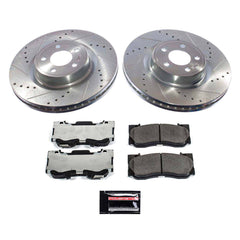 Power Stop K9029-26 Front Z26 Extreme Street Warrior 1-Click Pad And Rotor Kit for 2021-2023 Ford Mustang Ecoboost, Ecoboost Premium, GT, GT Premium, Mach 1 product image