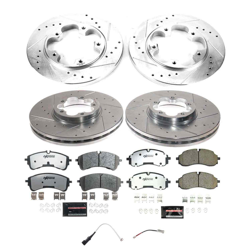 Power Stop K9056-36 Front And Rear Z36 Truck And Tow Pad And Rotor Kit for 2022-2024 Ford TRANSIT-150 product image