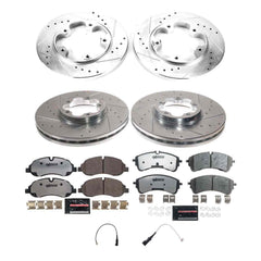 Power Stop K9059-36 Front And Rear Z36 Truck And Tow Pad And Rotor Kit for 2021 Ford TRANSIT-150 product image