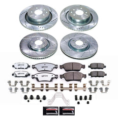 Power Stop K9063-26 - Front And Rear Z26 Street Warrior Pad And Rotor Kit vehicle fitment brake part