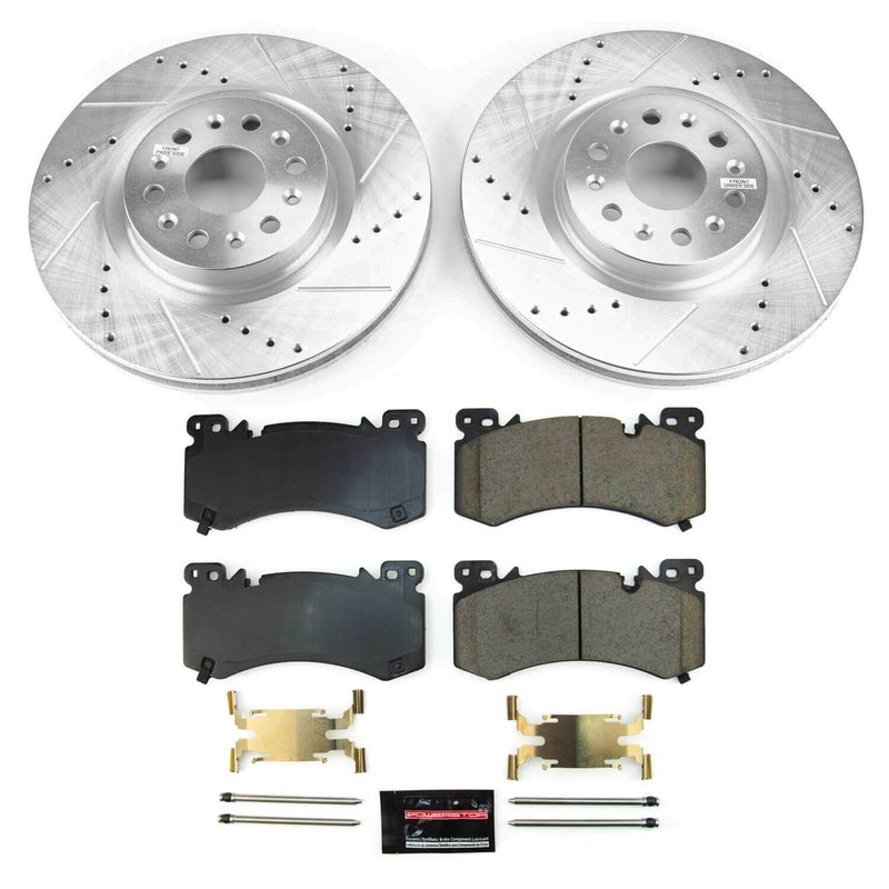 Power Stop K9076-36 - Front Z36 Truck And Tow Pad And Rotor Kit vehicle fitment brake part