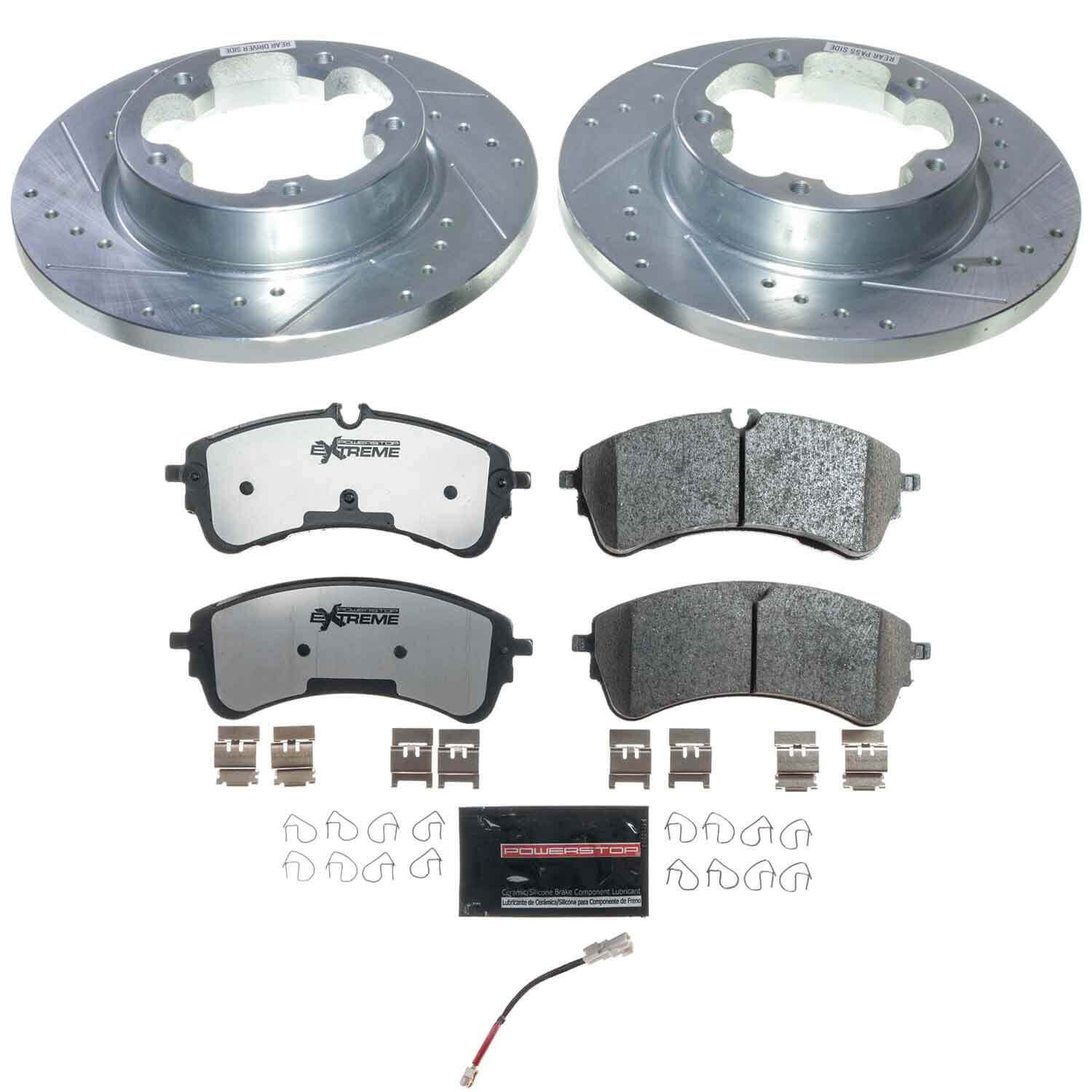 Power Stop K9105-36 Rear Z36 Truck And Tow Pad And Rotor Kit for 2022-2024 Ford E-Transit product image