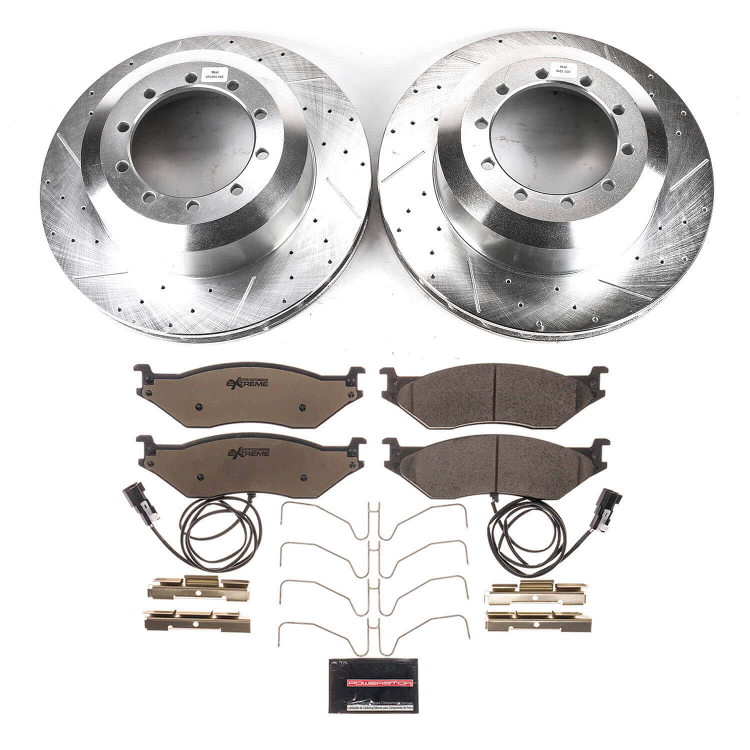 Power Stop K9114-36 - Front And Rear Z36 Severe-Duty Truck And Tow 1-Click Pad And Rotor Kit vehicle fitment brake part