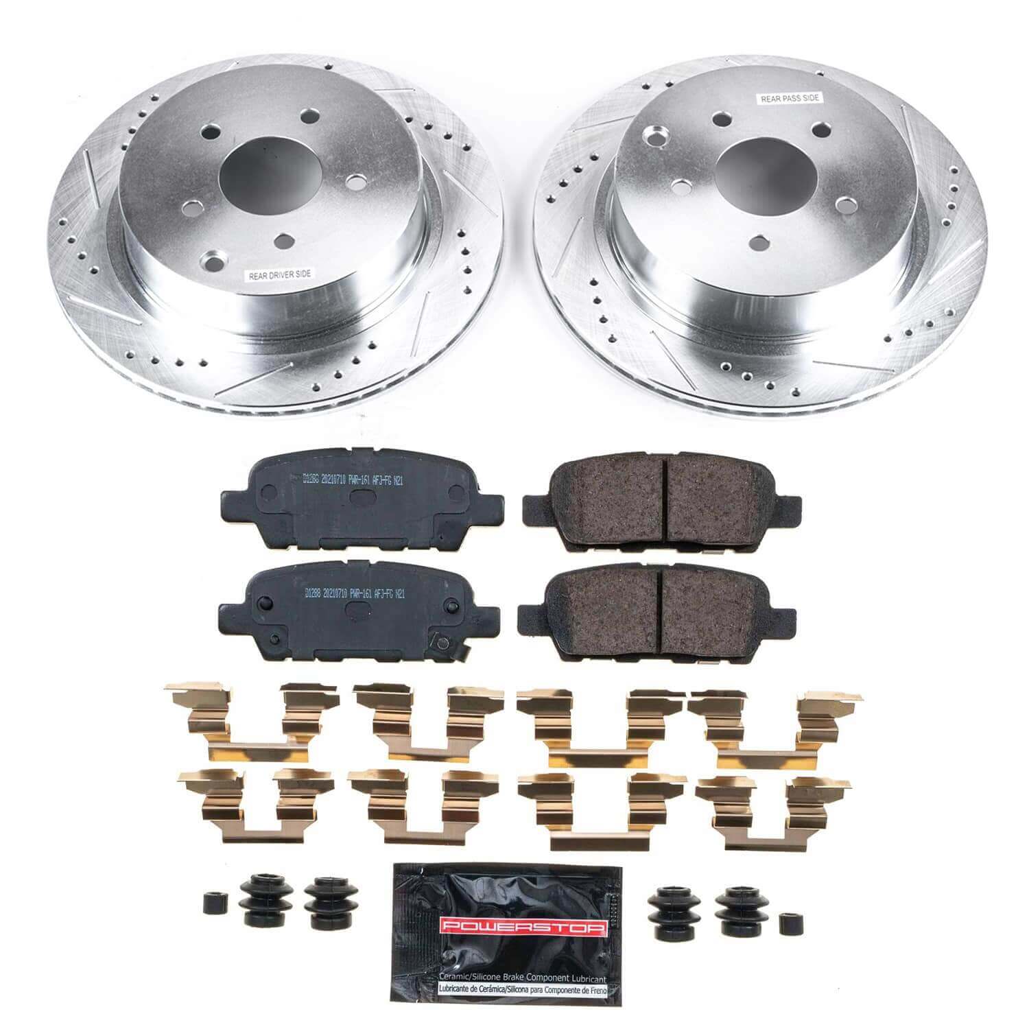 Power Stop K9134-26 - Rear Z26 Street Warrior Pad And Rotor Kit vehicle fitment brake part