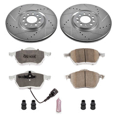 Power Stop K914-26 Z26 Extreme Street Warrior 1-Click Brake Kit (Front) for 2000-2006 Audi Tt product image