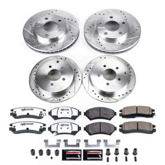 Power Stop K9142-26 - Front And Rear Z26 Street Warrior Pad And Rotor Kit vehicle fitment brake part