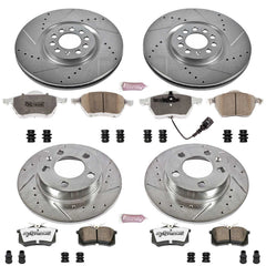 Power Stop K915-26 Z26 Extreme Street Warrior 1-Click Brake Kit (Front And Rear) for 2000-2006 Audi Tt product image