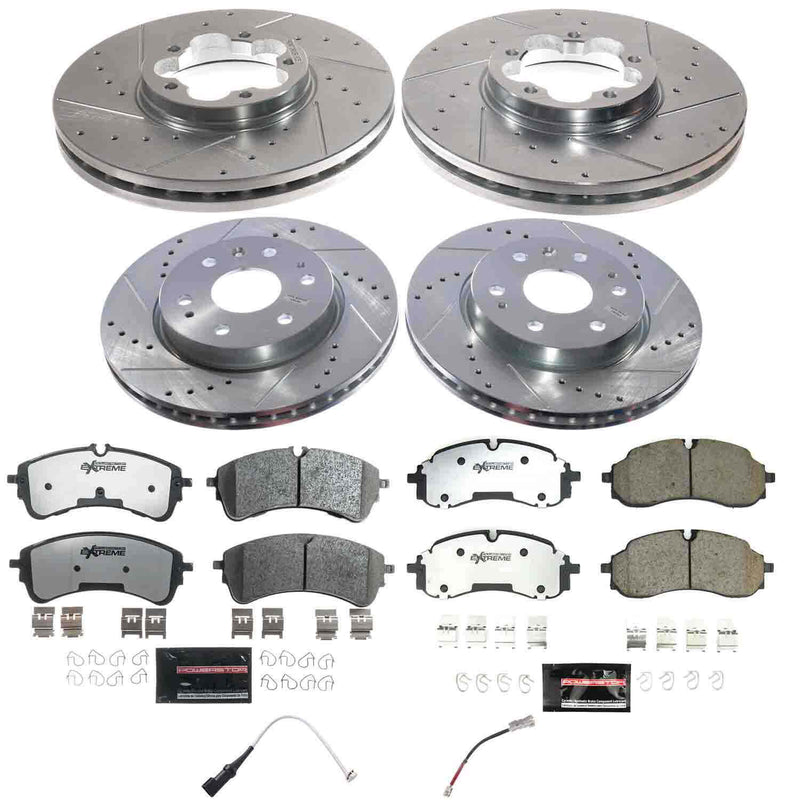 Power Stop K9156-36 Front And Rear Z36 Extreme Truck And Tow Pad And Rotor Kit for 2022-2024 Ford E-Transit product image