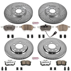 Power Stop K916-26 Z26 Extreme Street Warrior 1-Click Brake Kit (Front And Rear) for 2000-2006 Audi Tt product image