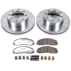 Power Stop K9178-36 Front Z36 Truck And Tow Pad And Rotor Kit for 2023-2024 Ford F-250 Super Duty 4 Wheel Drive product image