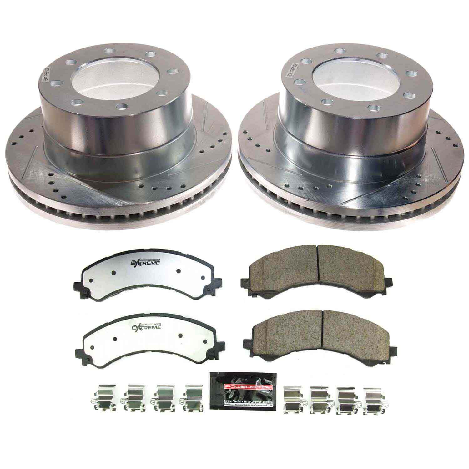Power Stop K9183-36 Rear Z36 Truck And Tow Pad And Rotor Kit for 2021-2023 Chevrolet Express 3500 product image