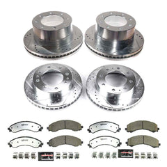 Power Stop K9190-36 Front And Rear Z36 Truck And Tow Pad And Rotor Kit for 2021-2023 Chevrolet Express 3500 product image