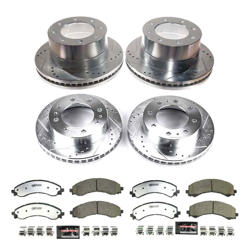 Power Stop K9190-36 Front And Rear Z36 Truck And Tow Pad And Rotor Kit for 2021-2023 Chevrolet Express 3500 product image
