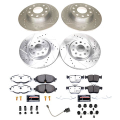 Power Stop K9193-26 - Front And Rear Z26 Street Warrior Pad And Rotor Kit vehicle fitment brake part