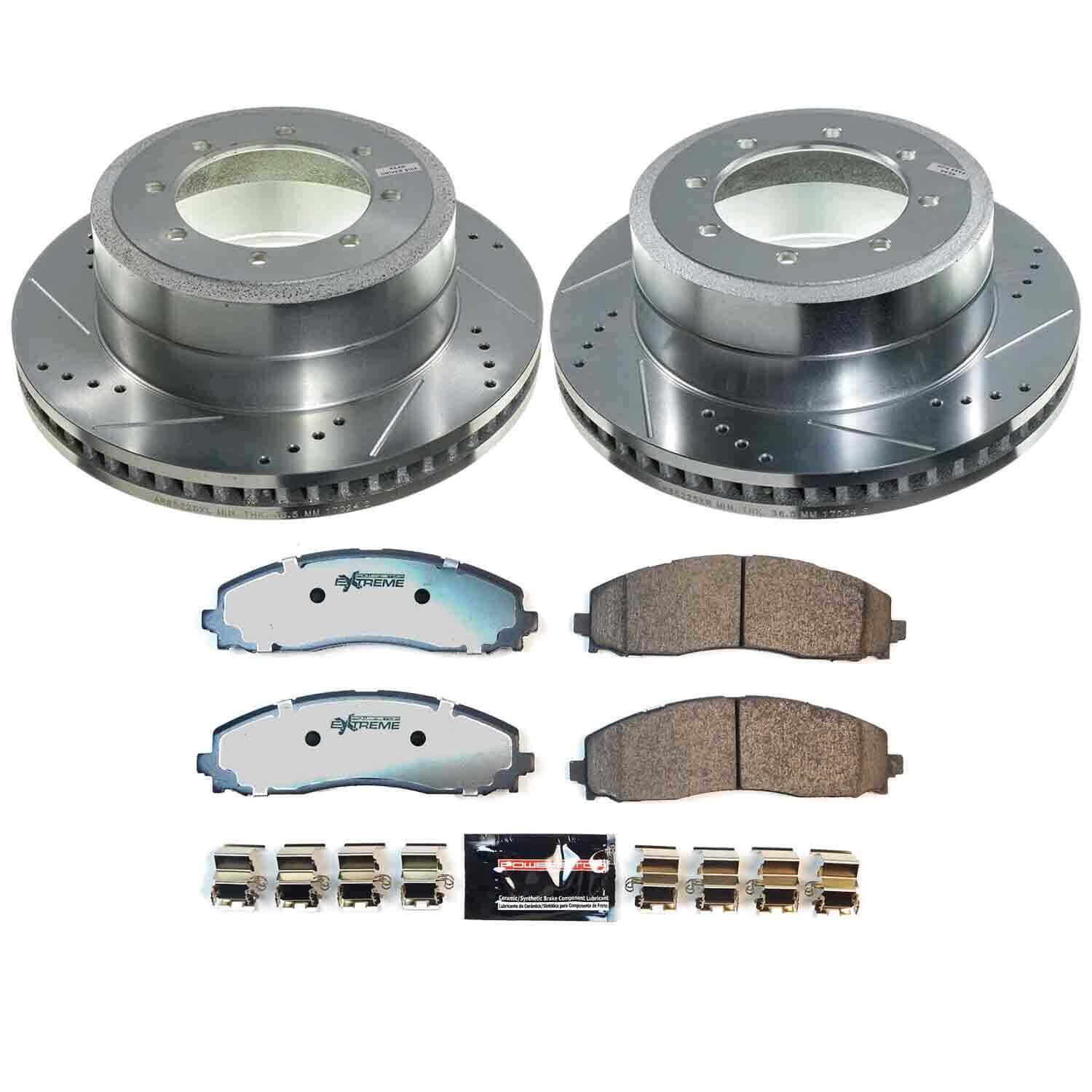 Power Stop K9213-36 Rear Z36 Truck And Tow Pad And Rotor Kit for 2023 Ford F-350 Super Duty - product image