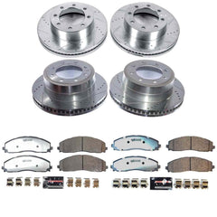 Power Stop K9224-36 Front And Rear Z36 Truck And Tow Pad And Rotor Kit for 2023-2024 Ford F-250 Super Duty 4 Wheel Drive product image