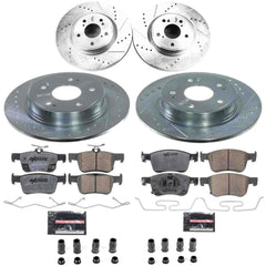 Power Stop K9233-26 Front And Rear Z26 Extreme Street Warrior 1-Click Pad And Rotor Kit for 2023 Acura Integra - product image