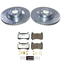Power Stop K9253-26 Z26 Extreme Street Warrior 1-Click Pad And Rotor Kit for 2020-2024 Tesla Model Y Performance product image