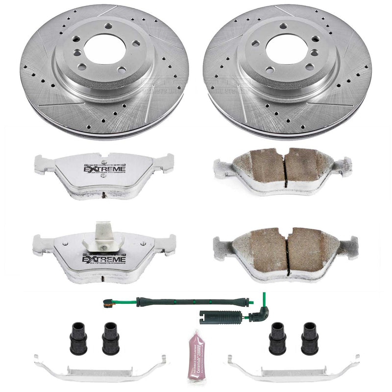 Power Stop K933-26 Z26 Extreme Street Warrior 1-Click Brake Kit (Front) for 2001-2006 BMW 330CI product image