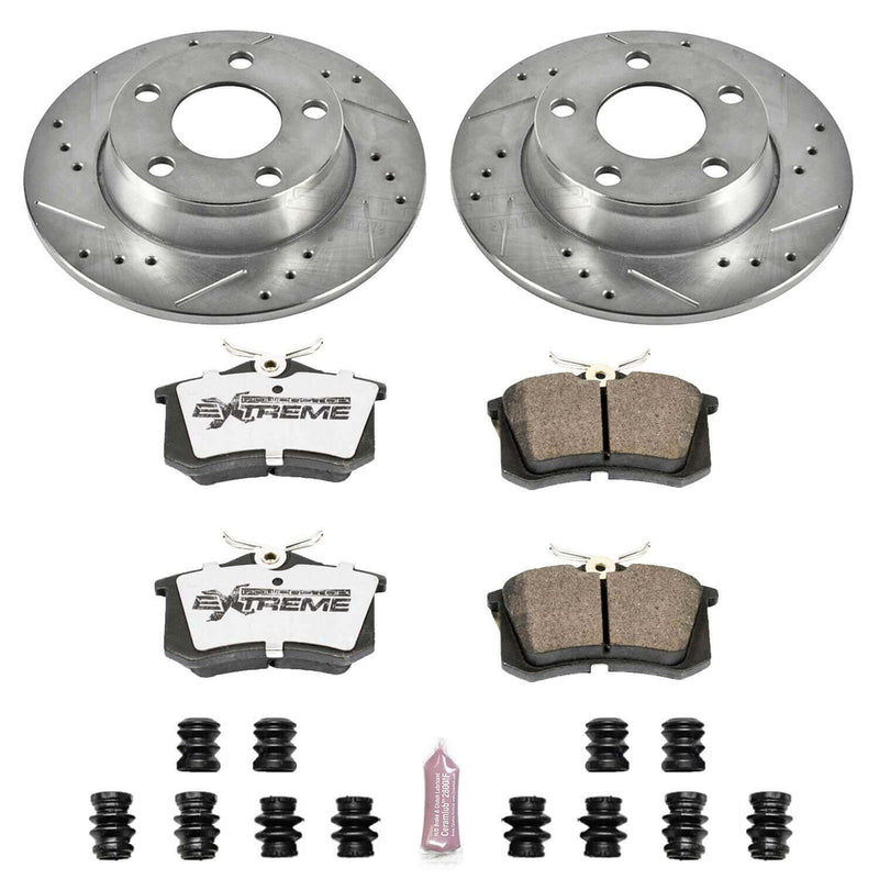 Power Stop K941-26 Z26 Extreme Street Warrior 1-Click Brake Kit (Rear) for 1998-2004 Audi A6 product image