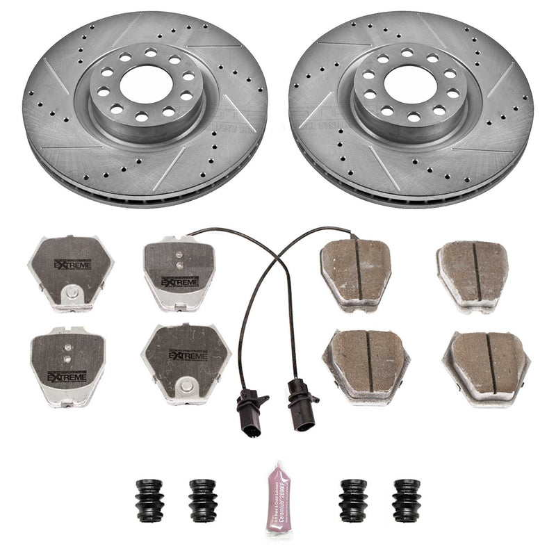Power Stop K948-26 Z26 Extreme Street Warrior 1-Click Brake Kit (Front) for 2000-2004 Audi A6 product image