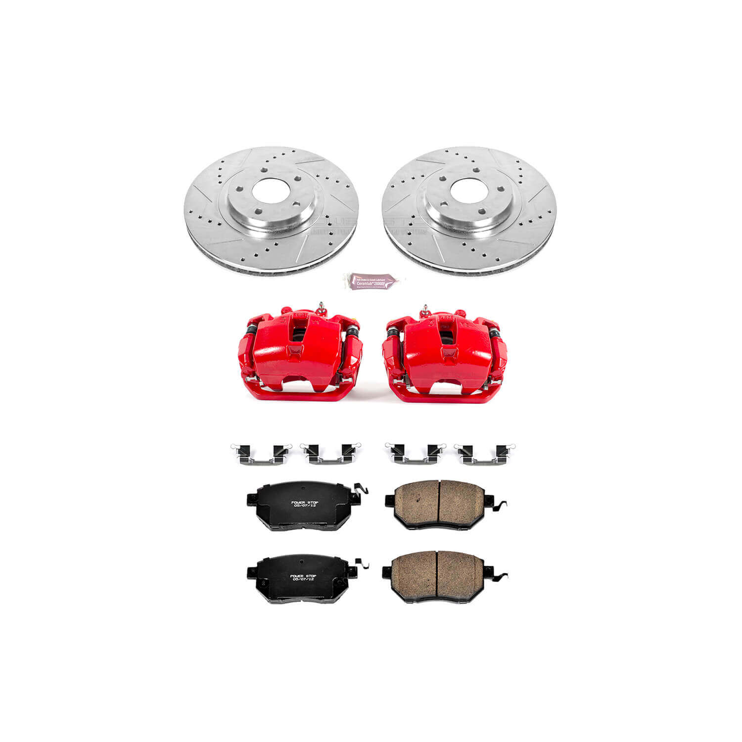 Power Stop KC091B - Z23 Evolution Sport Performance 1-Click Brake Kit With Calipers (Front) vehicle fitment brake part