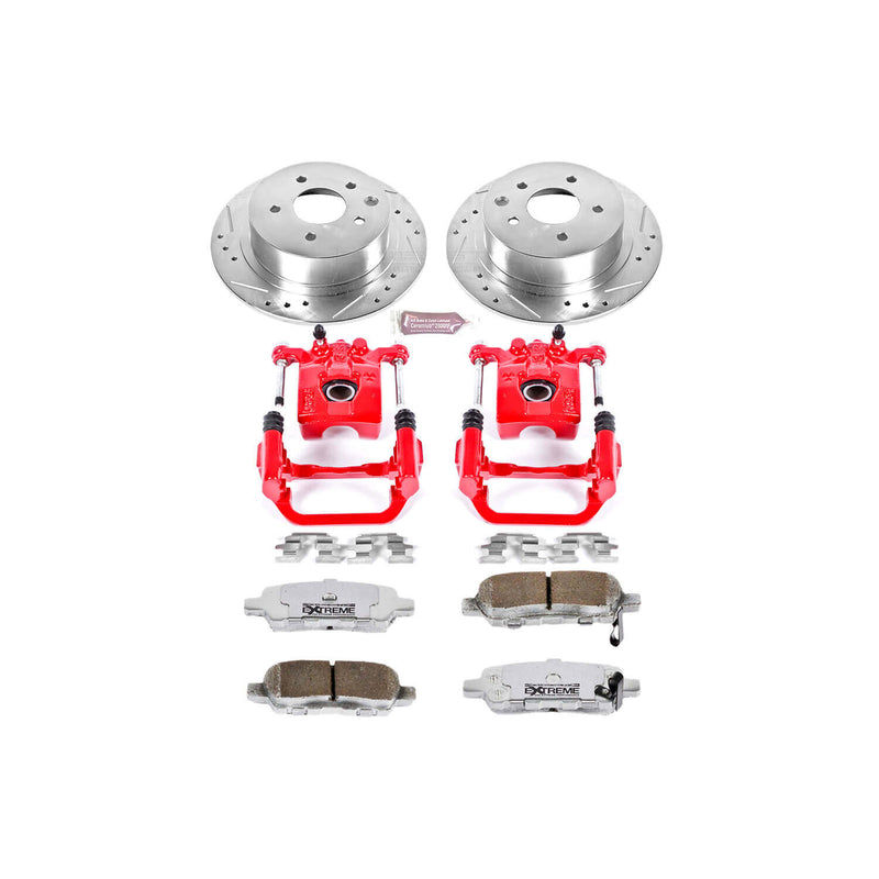 Power Stop KC098-26 Z26 Extreme Street Warrior 1-Click Brake Kit With Calipers (Rear) for 2002-2006 Nissan Altima product image