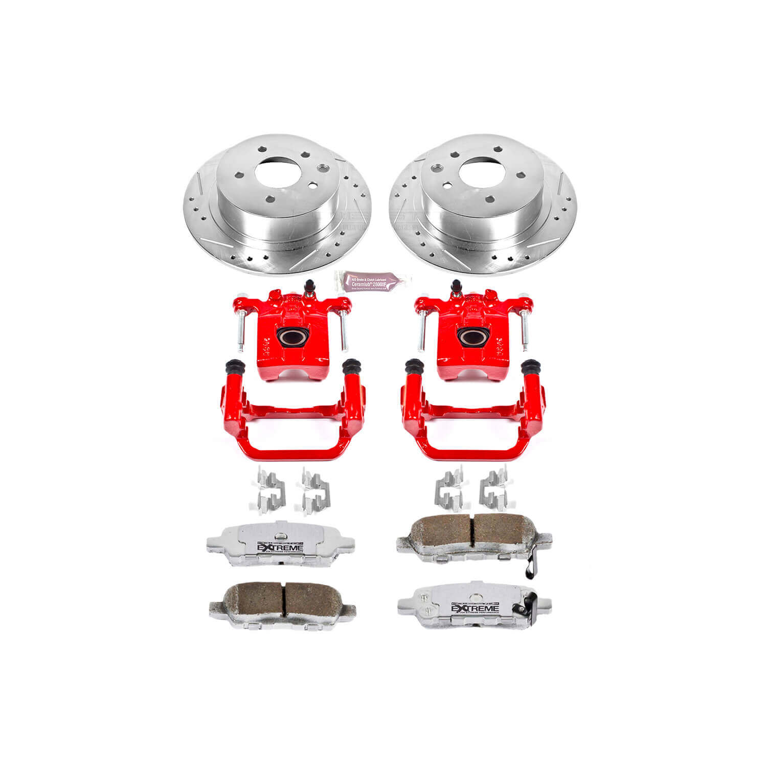 Power Stop KC098A-26 Z26 Extreme Street Warrior 1-Click Brake Kit With Calipers (Rear) for 2007-2012 Nissan Altima product image