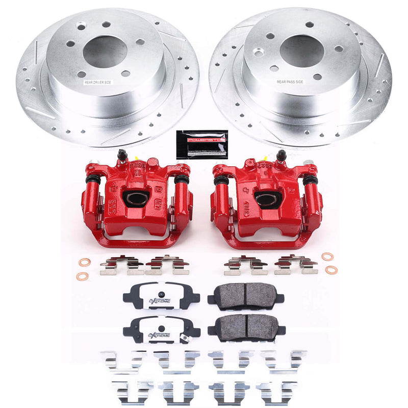Power Stop KC098B-26 Z26 Street Warrior 1-Click Rear Brake Kit With Calipers for 2011-2013 Nissan Juke product image