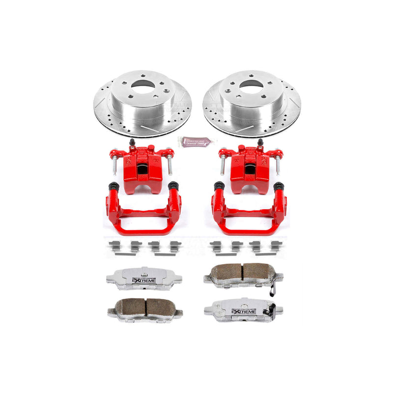 Power Stop KC103-26 Z26 Extreme Street Warrior 1-Click Brake Kit With Calipers (Rear) for 2003-2005 INFINITI G35 product image