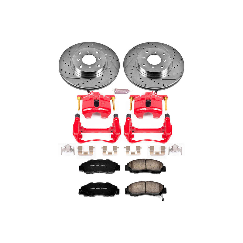 Power Stop KC1037 Z23 Evolution Sport Performance 1-Click Brake Kit With Calipers (Front) for 1993-1996 Honda Prelude Vtec product image
