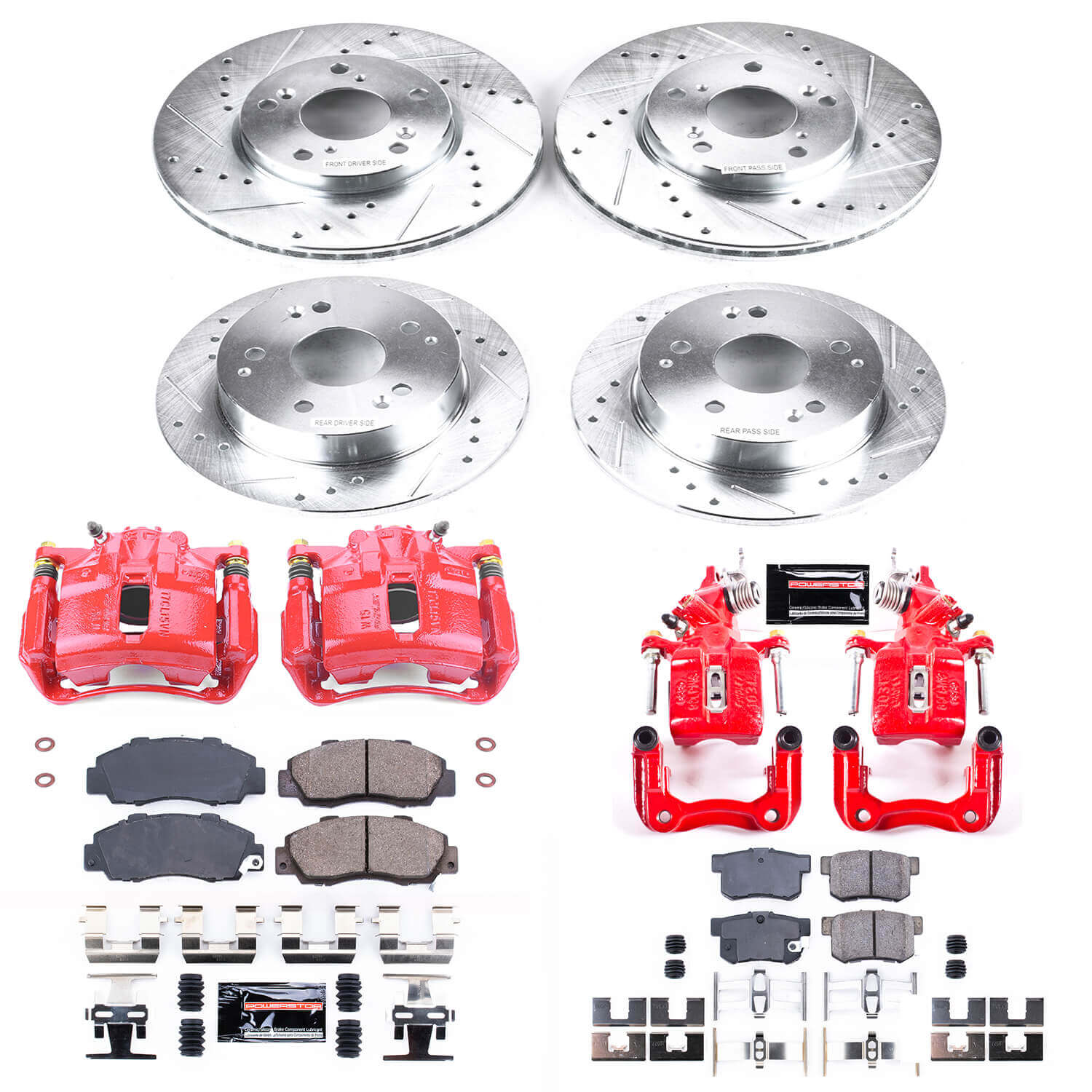 Power Stop KC1042A Z23 Evolution Sport Front And Rear Brake Kit for 1998-2002 Honda Accord Sedan (4 Door) product image