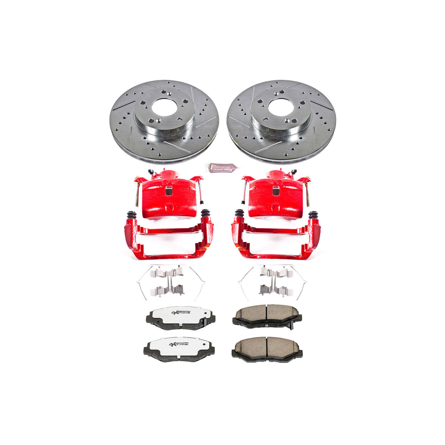 Power Stop KC1043-26 - Z26 Extreme Street Warrior 1-Click Brake Kit With Calipers (Front) vehicle fitment brake part