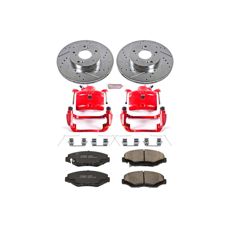 Power Stop KC1043 Z23 Evolution Sport Performance 1-Click Brake Kit With Calipers (Front) for 2002-2011 Honda Cr-V product image
