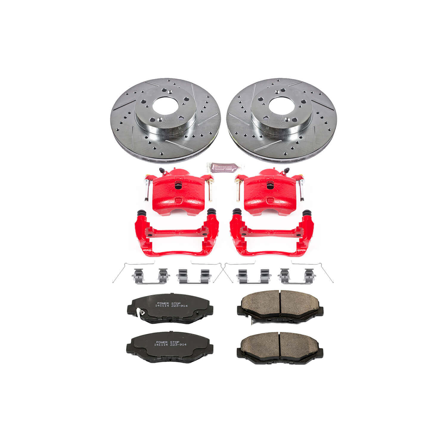 Power Stop KC1043A Z23 Evolution Sport Performance 1-Click Brake Kit With Calipers (Front) for 2003-2021 Acura Ilx product image