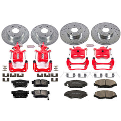 Power Stop KC1047 Z23 Evolution Sport Performance 1-Click Brake Kit With Calipers (Front And Rear) for 2003-2007 Honda Accord Coupe (2 Door) product image