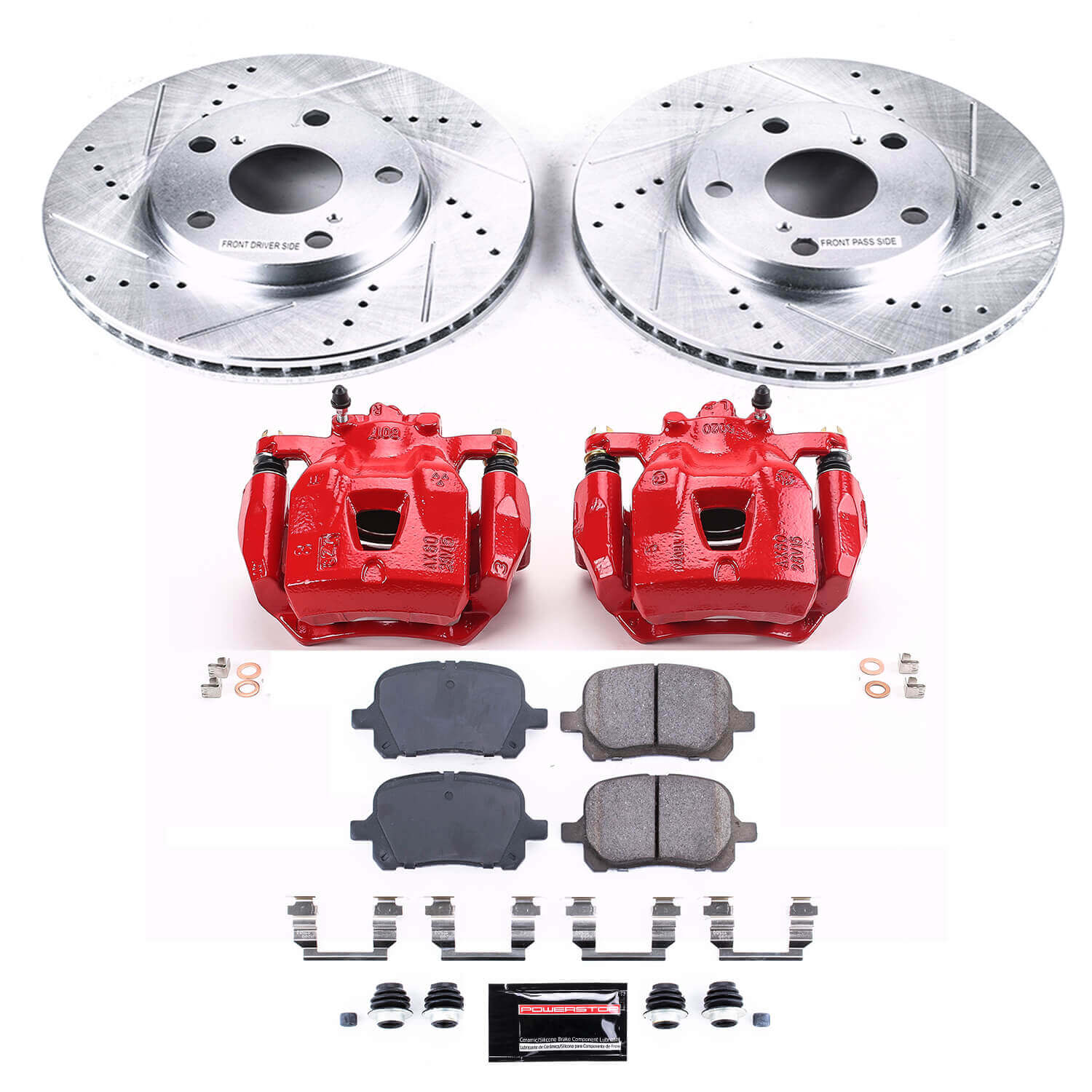 Power Stop KC1058 Z23 Evolution Sport Front Brake Kit for 1997-2001 Lexus ES300 product image