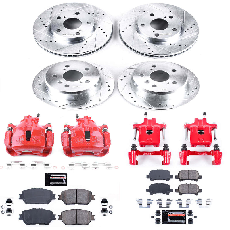 Power Stop KC1065 Z23 Evolution Sport Front And Rear Brake Kit for 2002-2006 Toyota Camry Rear Disc product image