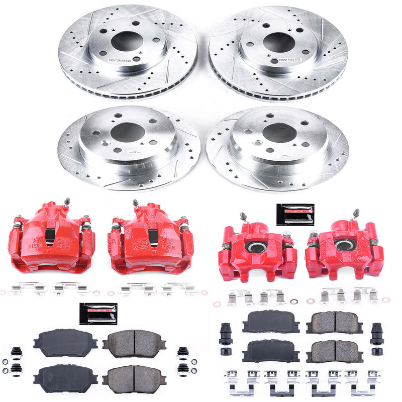 Power Stop KC1066 Z23 Evolution Sport Front And Rear Brake Kit for 2002 Toyota Camry Rear Disc product image