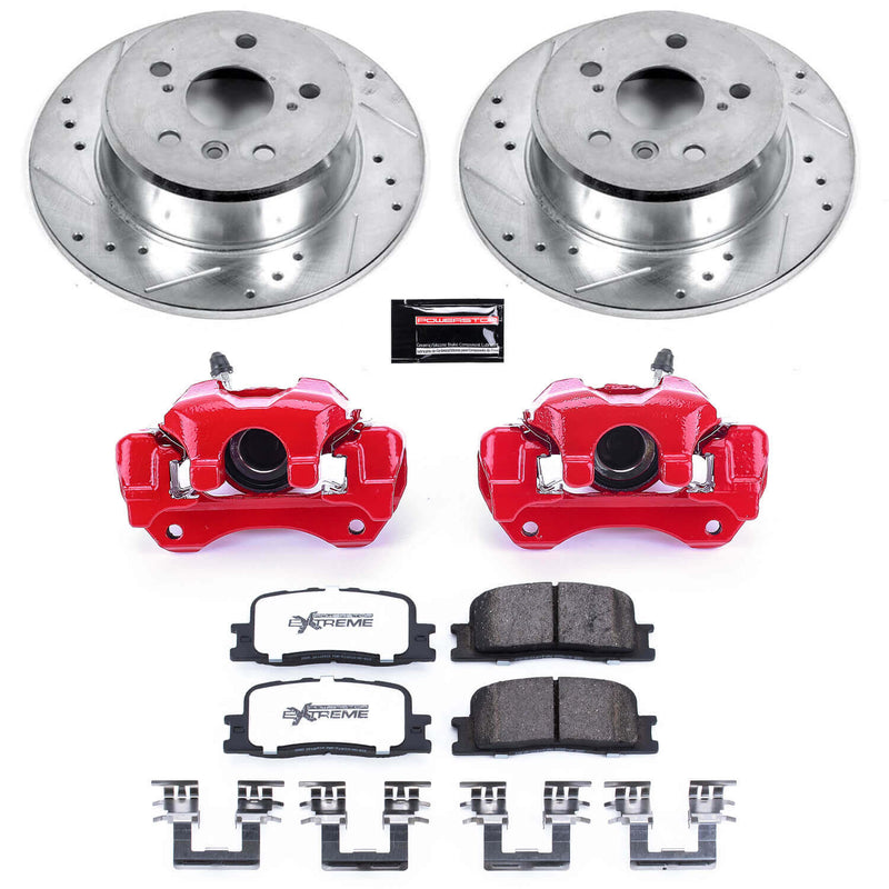 Power Stop KC1069-36 Z36 Extreme Performance Truck And Tow 1-Click Rear Brake Kit With Calipers for 2001-2003 Toyota Highlander Front Wheel Drive product image