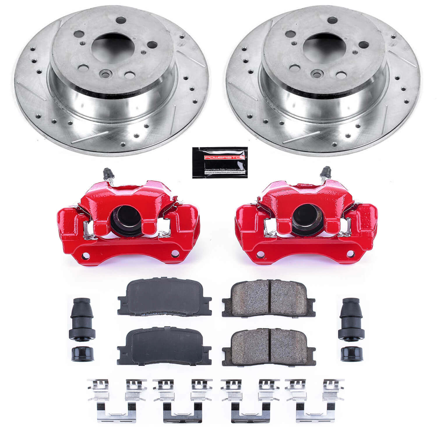 Power Stop KC1069 Z23 Evolution Sport Rear Brake Kit for 2001-2003 Toyota Highlander Front Wheel Drive product image