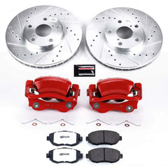 Power Stop KC107 Z26 Street Warrior 1-Click Front Brake Kit With Calipers for 2001-2005 Lexus IS300 product image