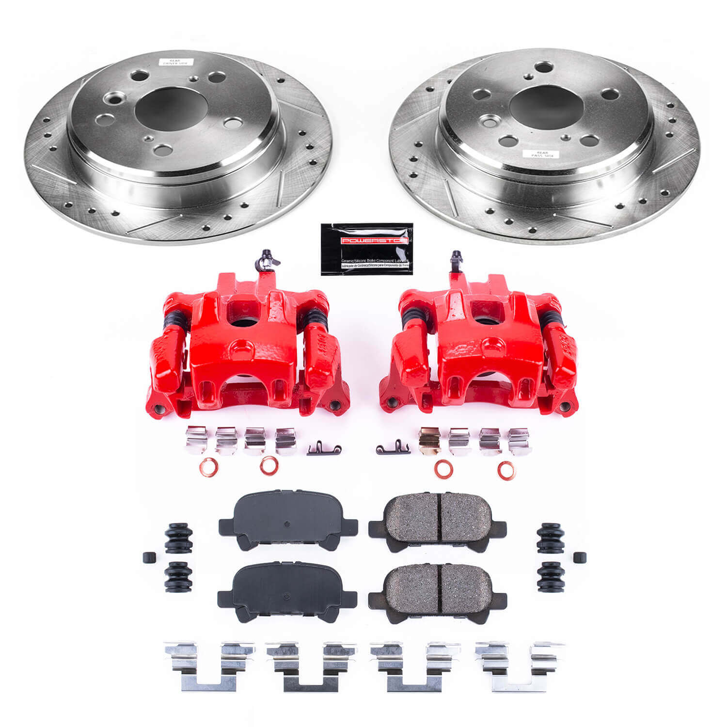 Power Stop KC1083A Z23 Evolution Sport Performance Pad And Rotor Kit With Calipers for 2000-2001 Toyota Camry product image