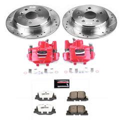 Power Stop KC1084-26 Z26 Street Warrior 1-Click Rear Brake Kit With Calipers for 2000-2001 Lexus ES300 product image