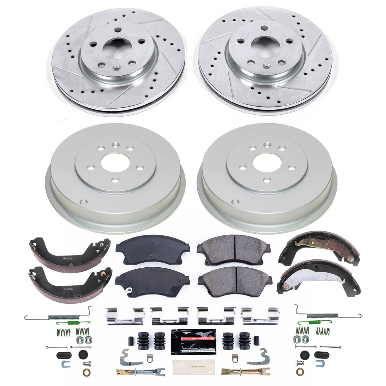 Power Stop KC1087C - Front Z23 Evolution Sport Pad And Rotor Kit With Calipers vehicle fitment brake part