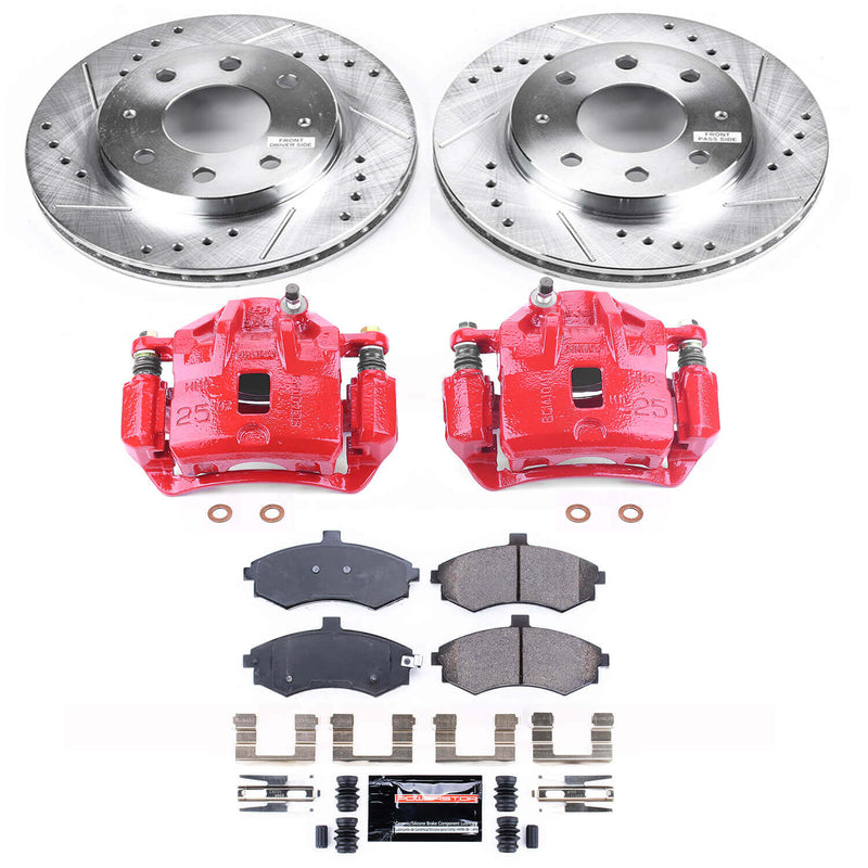 Power Stop KC1093A Z23 Evolution Sport Performance Pad And Rotor Kit With Calipers for 2003-2005 Hyundai Elantra product image
