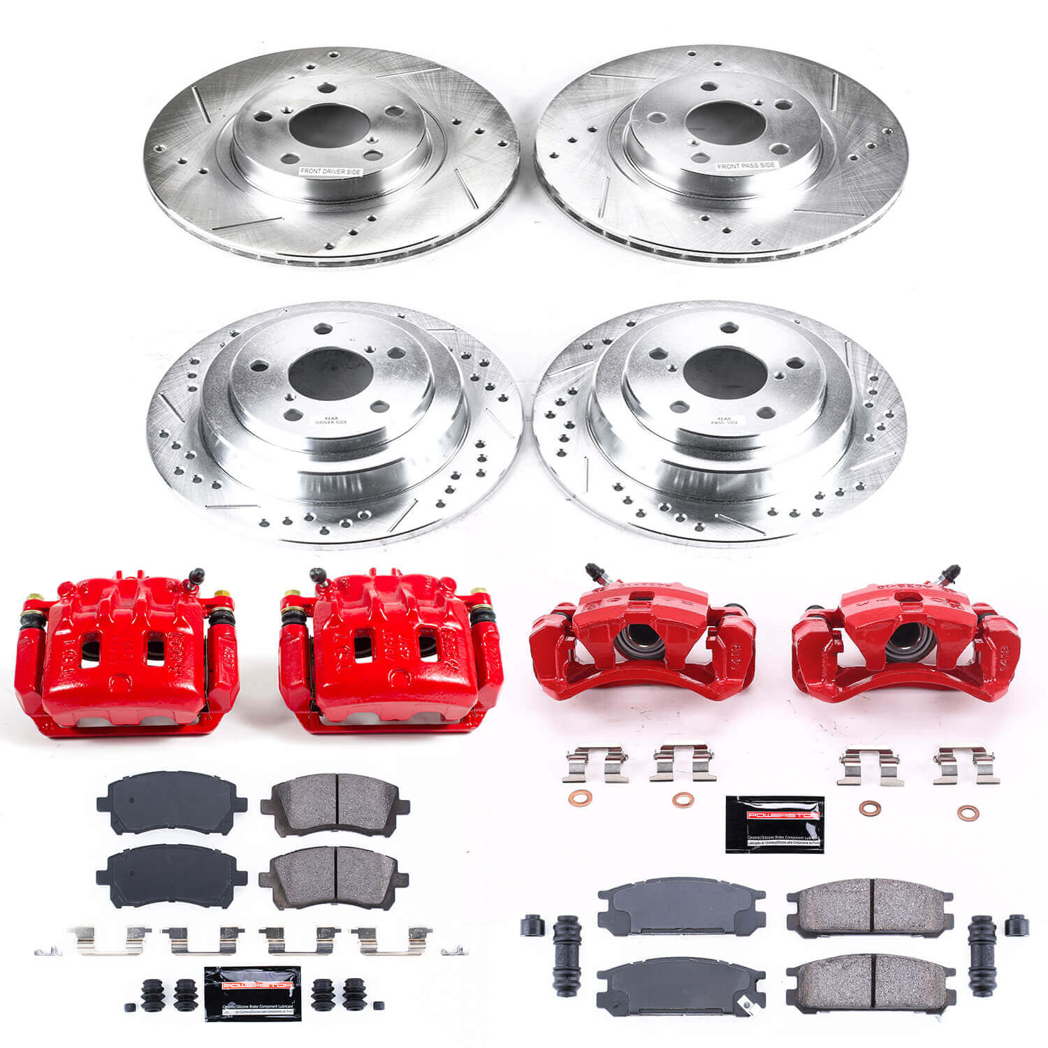Power Stop KC1121 Z23 Evolution Sport Front And Rear Brake Kit for 1998 Subaru Impreza product image